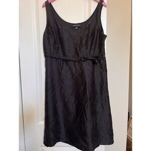 Banana Republic Black Silk Dress Lined Size 16 Large